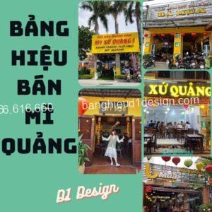 Bảng hiệu bán mì quảng D1 Design tại TP.HCM, giá rẻ, chất lượng