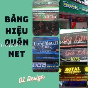 Bảng hiệu quán net: 50+ mẫu thiết kế hot nhất năm 2025