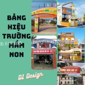 Top mẫu bảng hiệu trường mầm non HOT nhất hiện nay - D1 Design