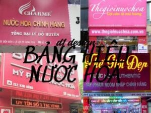 sản xuất bảng hiệu nước hoa