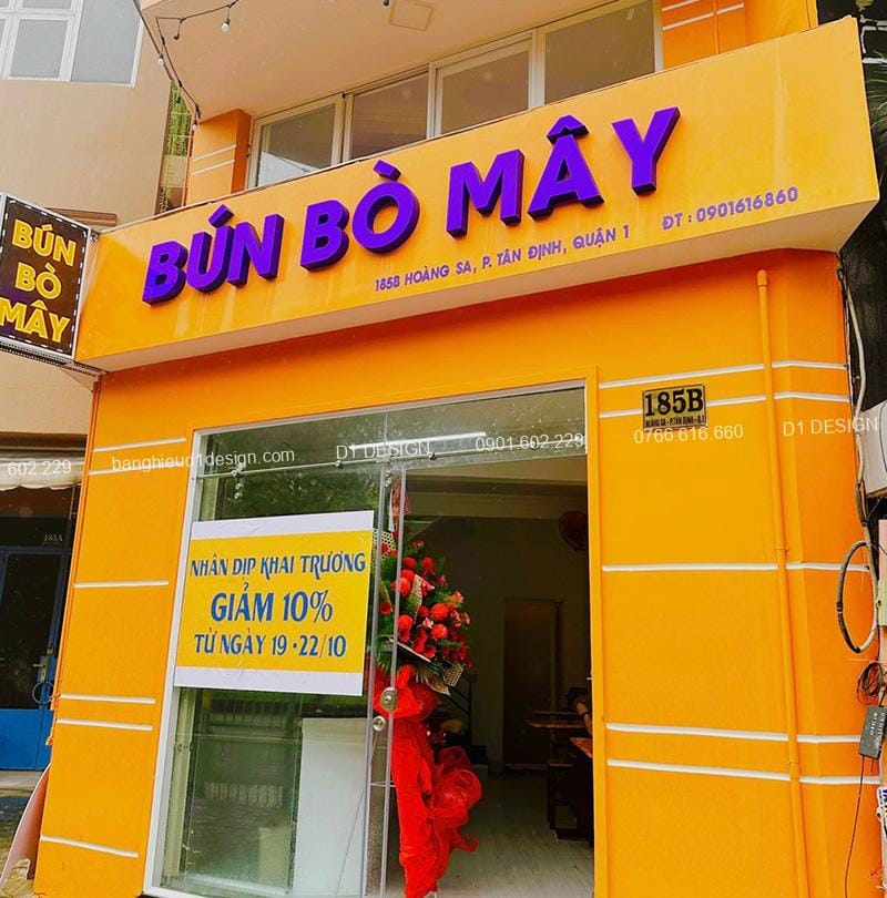 Làm bảng hiệu quảng cáo tại quận 1 chất lượng và thẩm mỹ bảng hiệu aluminum q1