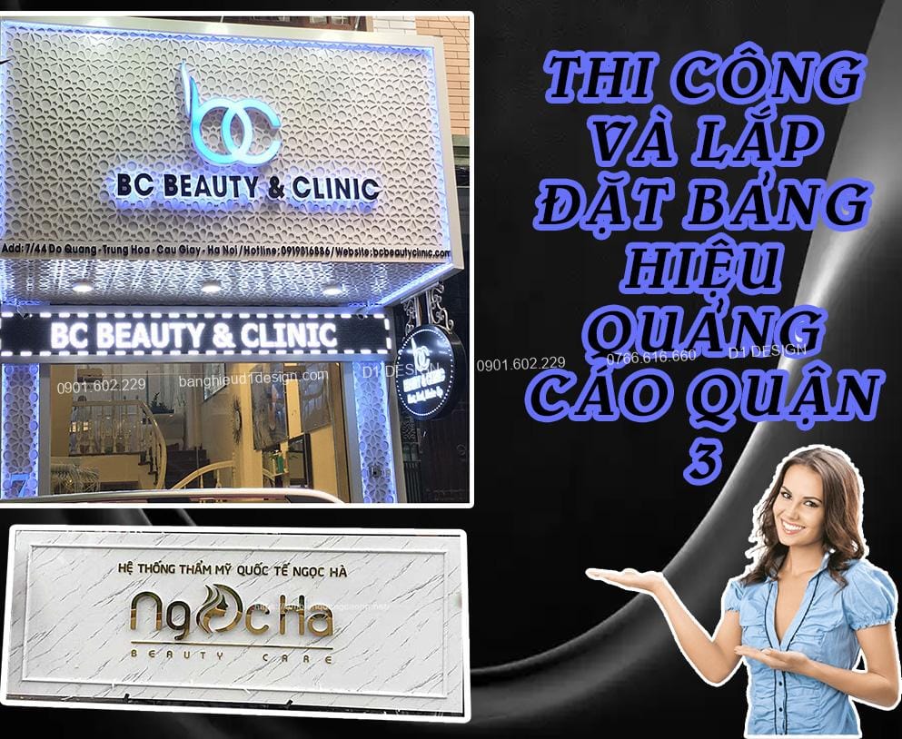 thi công và lắp đặt bảng hiệu quảng cáo quận 3